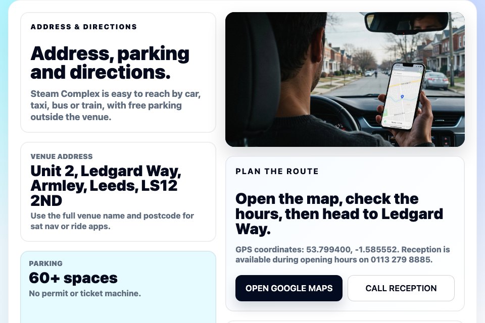 Address and directions approved variant preview